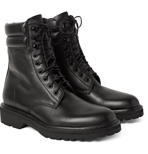 saint laurent leather boots